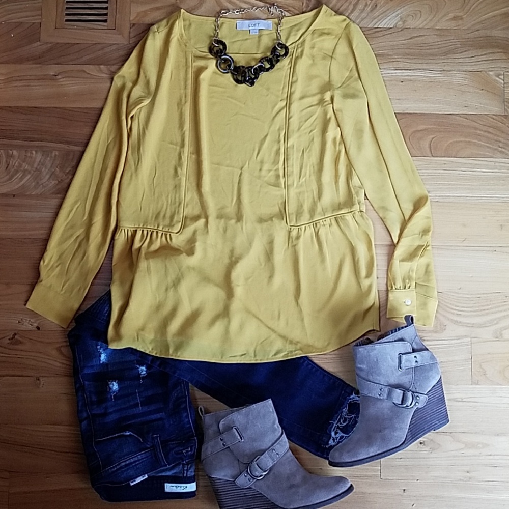 Loft peplum top